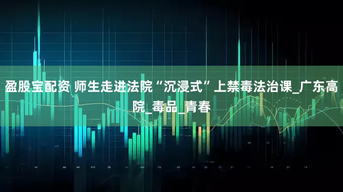 盈股宝配资 师生走进法院“沉浸式”上禁毒法治课_广东高院_毒品_青春